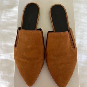 Jenni Kayne Suede Leather Mule in Saddle. Size 6. Worn twice LIKE NEW